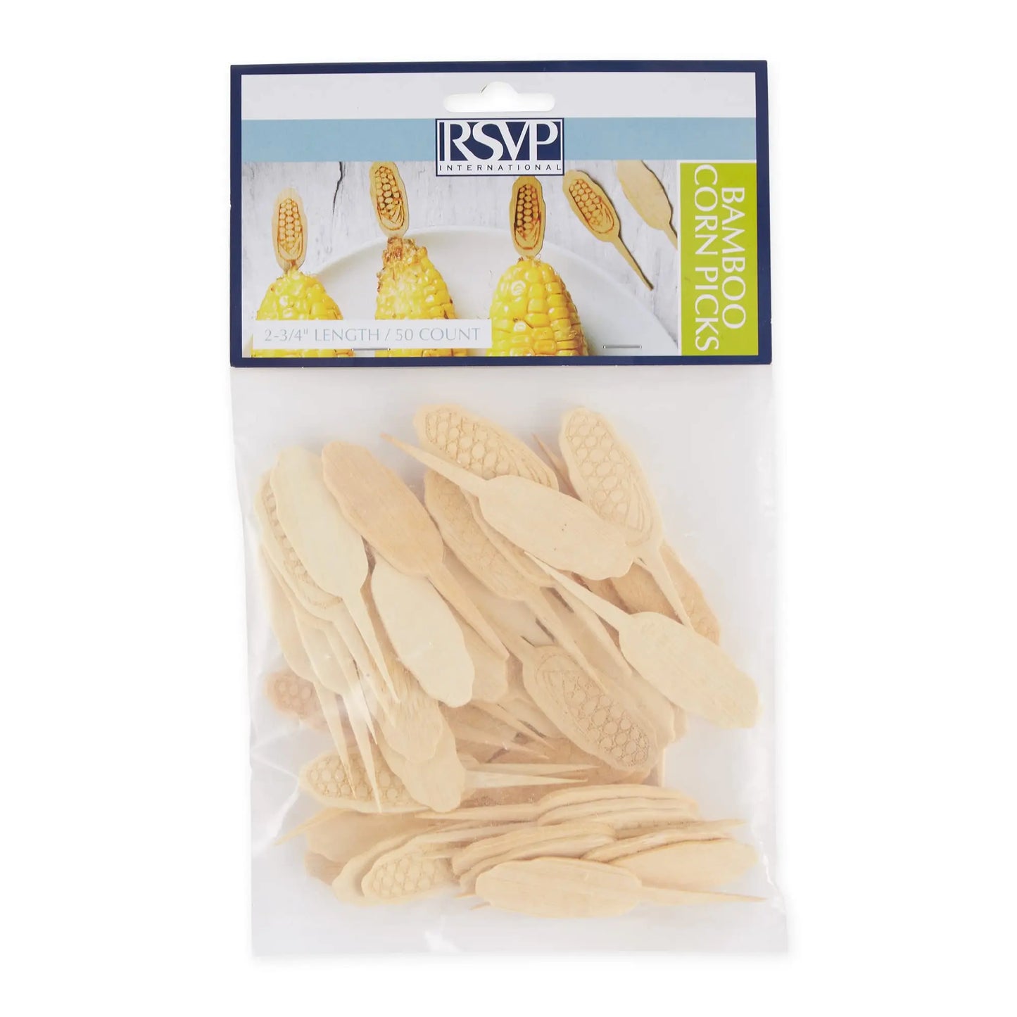 Professional Bamboo Corn Holders - Dual Prong Picks