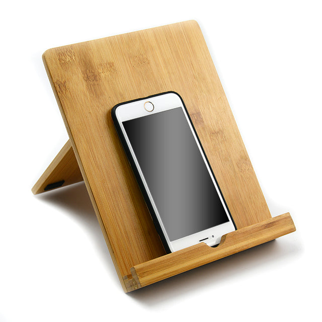 Minimalist Bamboo Phone Stand Holder