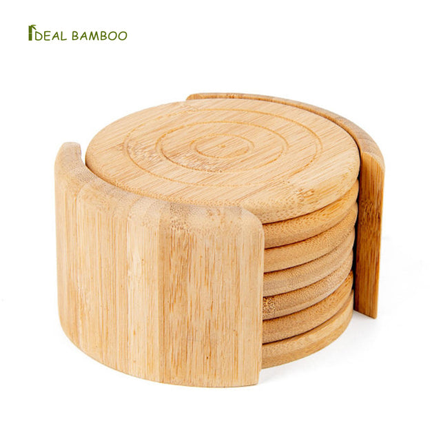 Minimalist Bamboo Drink Coasters