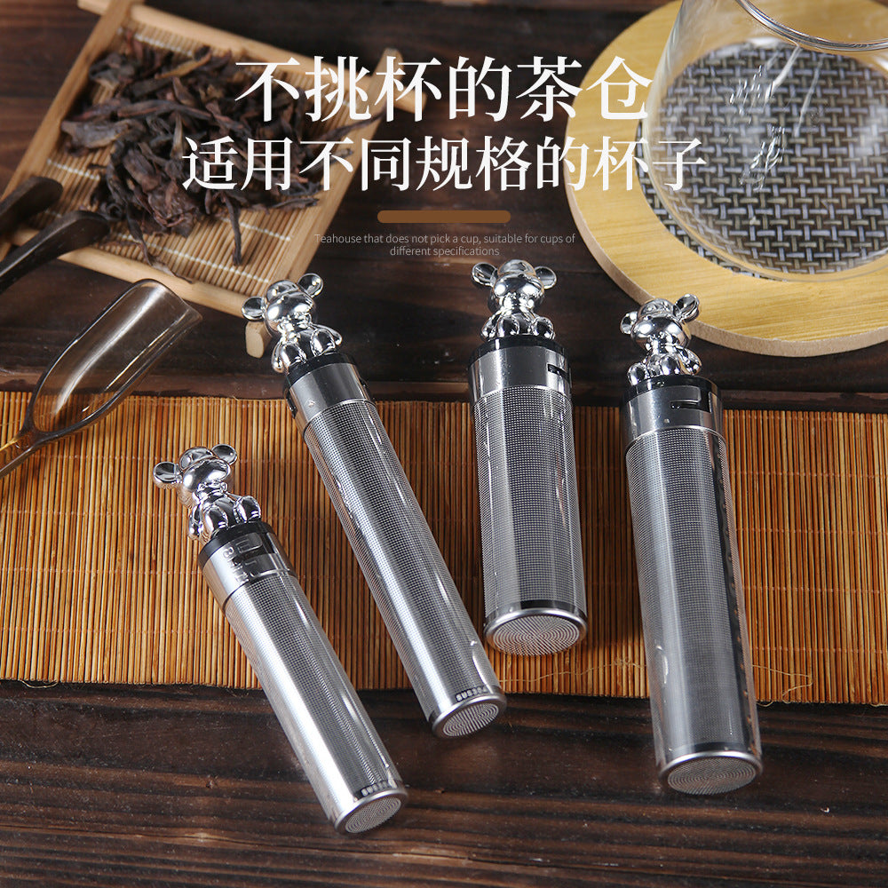 Premium 304 Stainless Steel 'Little Bear' Tea Infuser - Adorable Loose Leaf Filter