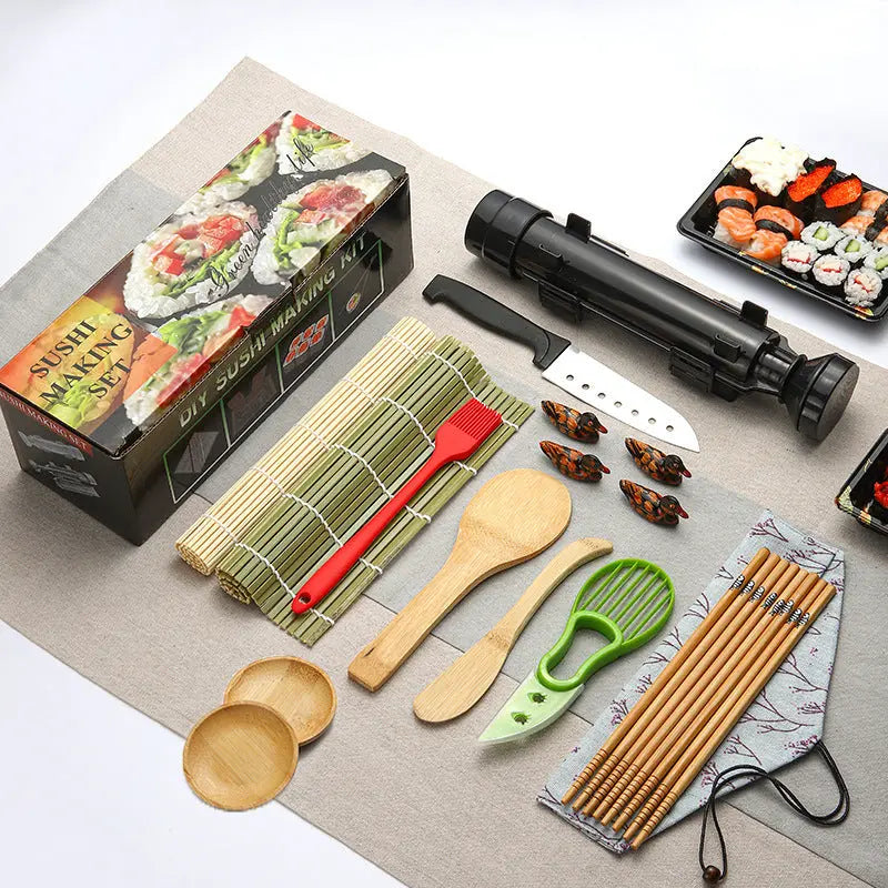 DIY Sushi Making Kit - Professional 18-Piece Sushi Bar Set Younis Kitchen