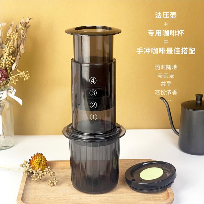 Press-N-Brew Portable Coffee Maker - Paperless Travel Filter & Cup Kit