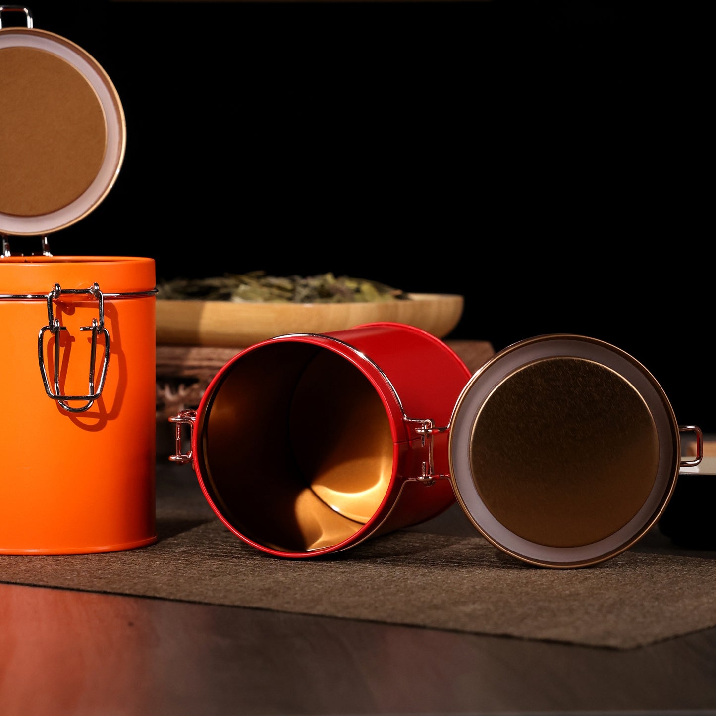 Premium Food-Grade Tinplate Hermetic Storage Canister - Airtight Coffee & Tea Jar