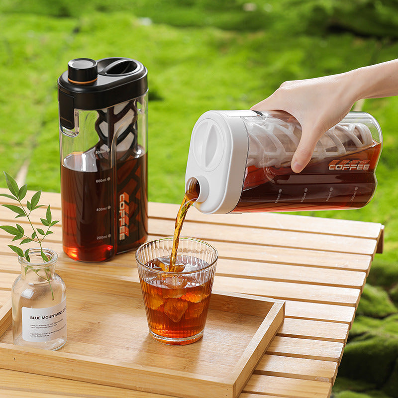 Modern Airtight Cold Brew Cup - 500ml Leak-Proof Glass Infuser