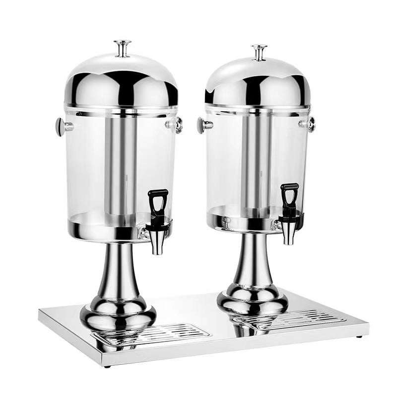 Professional Stainless Steel Beverage Dispenser - High-Capacity Juice & Cold Drink Tower