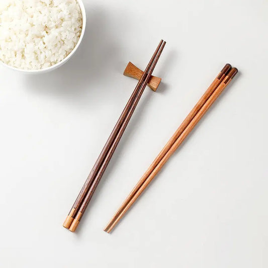 Artisanal Black Walnut Wood Chopsticks - Premium Hand-Polished Japanese Diningware Japanese Dining Gear