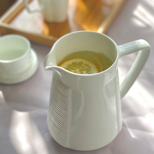 Stylish 1L Ceramic Cold Water Pitcher – Large Capacity Household Jug