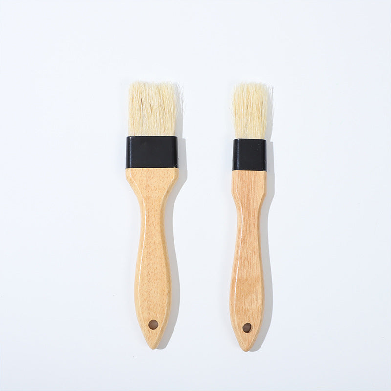 Professional Bamboo BBQ Basting Brush - Heat Resistant Natural Bristle Grilling Brush