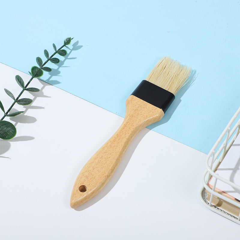 Professional Bamboo BBQ Basting Brush - Heat Resistant Natural Bristle Grilling Brush