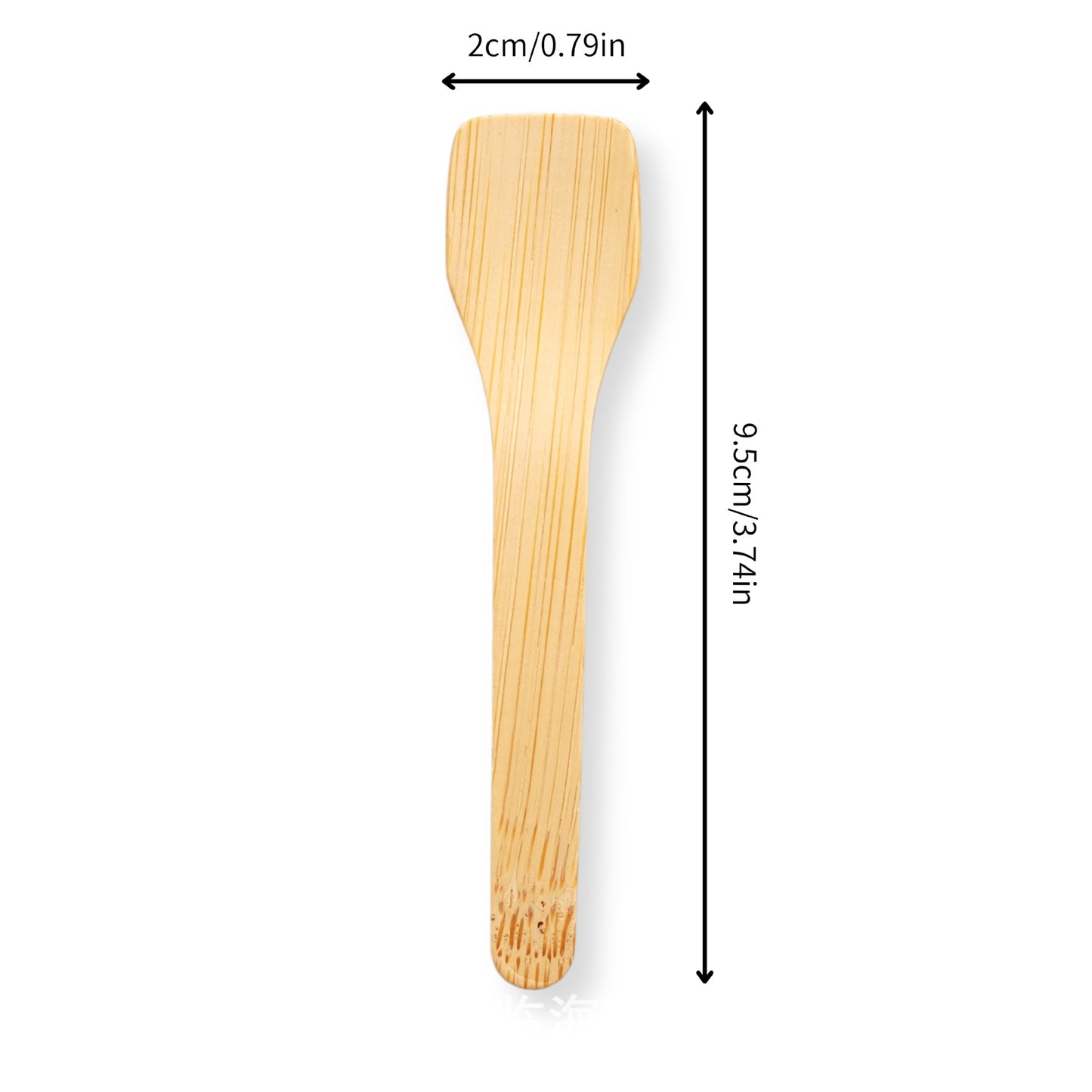 Mini Bamboo Tasting Spoons - Disposable Eco-Friendly Dessert Spoons (100 Count)