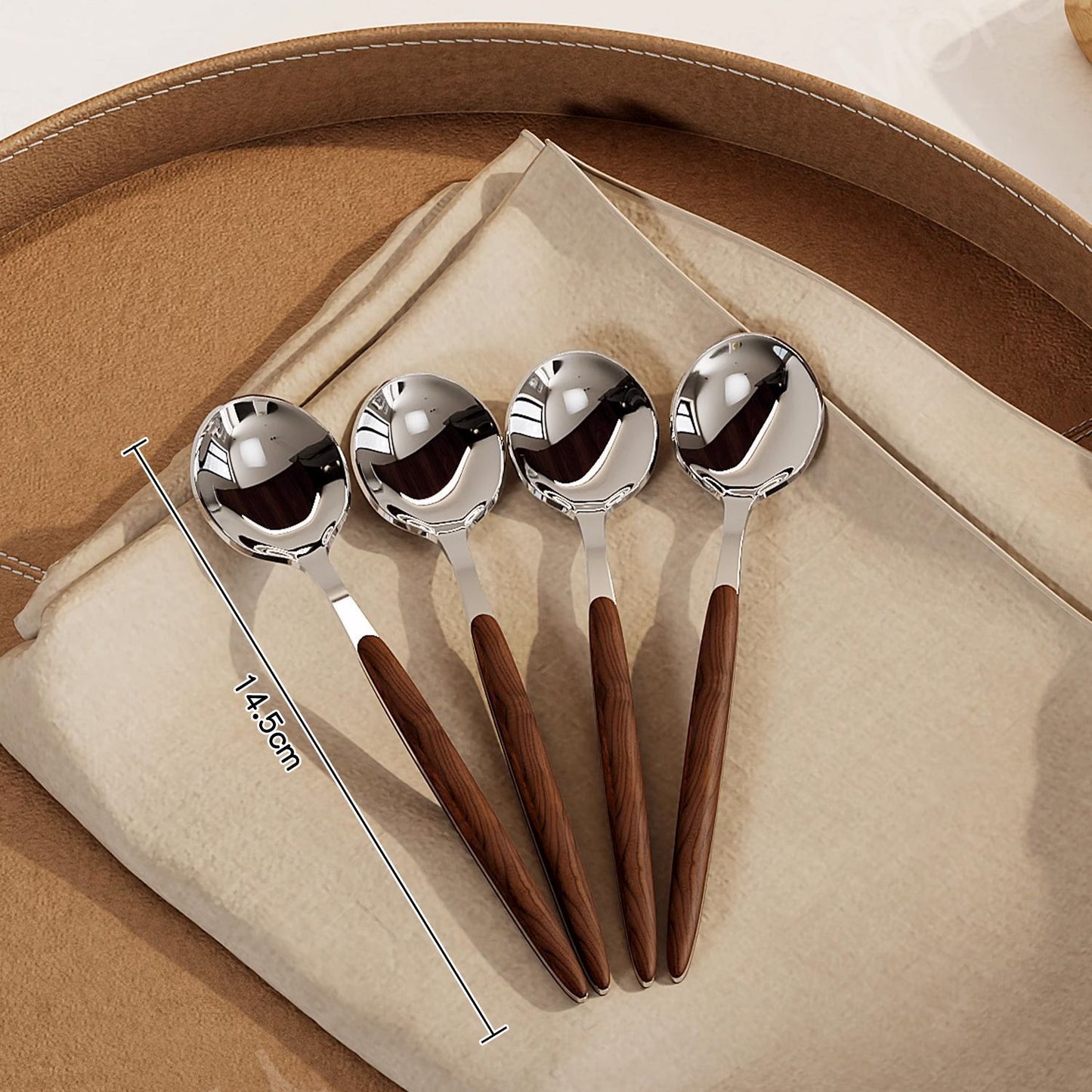 Retro-style stainless steel fruit fork and spoon storage jar—suitable for dessert picks and cutlery; a stylish desktop organizer for home use.