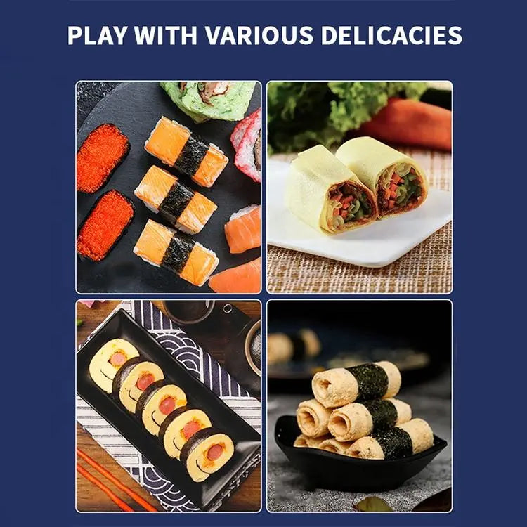 Classic Bamboo Sushi Rolling Mat - Eco-Friendly 24x24cm Kitchen Tool Sushi Chef Home