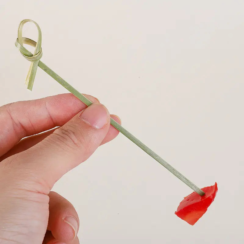 Premium Bamboo Flower Knot Skewers - Elegant Cocktail & Fruit Picks Culinary Supply Co.