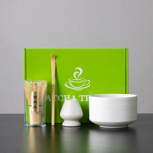 Artisanal Bamboo Matcha Whisk Set - 3-Piece Kit