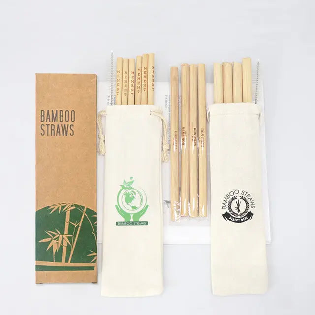 Decorative Organic Bamboo Straws