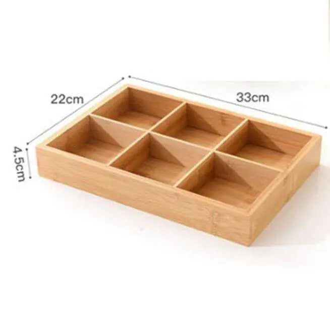Minimalist Bamboo Drawer Organizer - Sustainable Multifunctional Storage Box Eco-Home Solutions