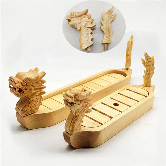 Custom Logo Japanese Dragon Sushi Tray - Elegant Lacquer-Style Seafood Plate