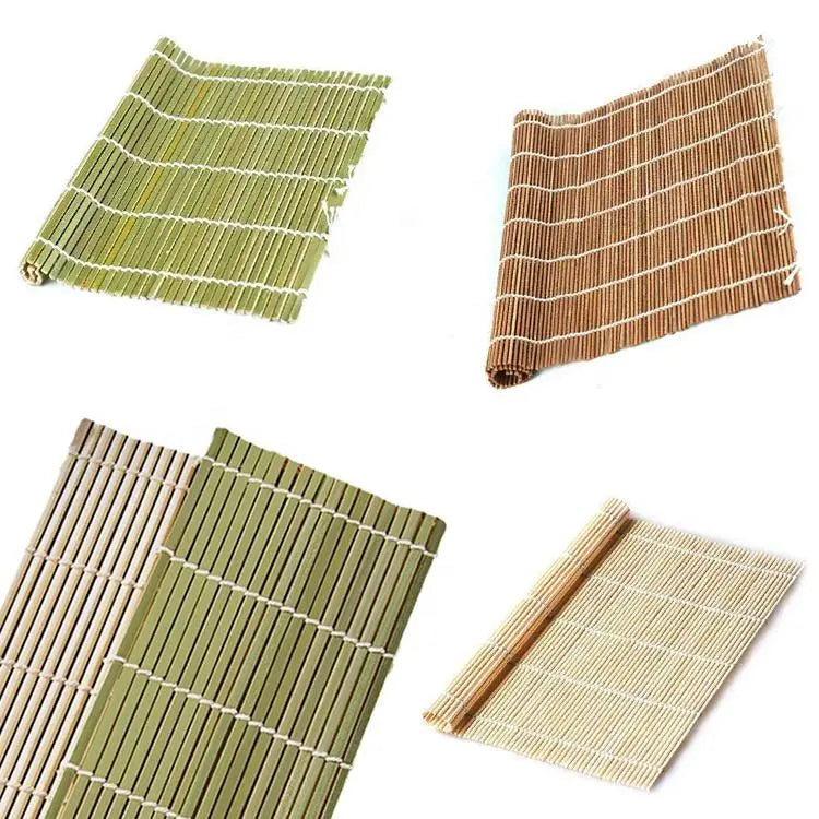 Classic Bamboo Sushi Rolling Mat - Eco-Friendly 24x24cm Kitchen Tool Sushi Chef Home