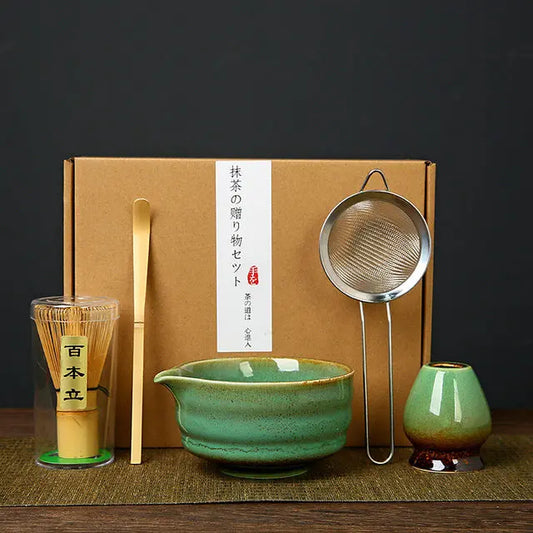 Professional Matcha Tea Sifter - Stainless Steel & Bamboo