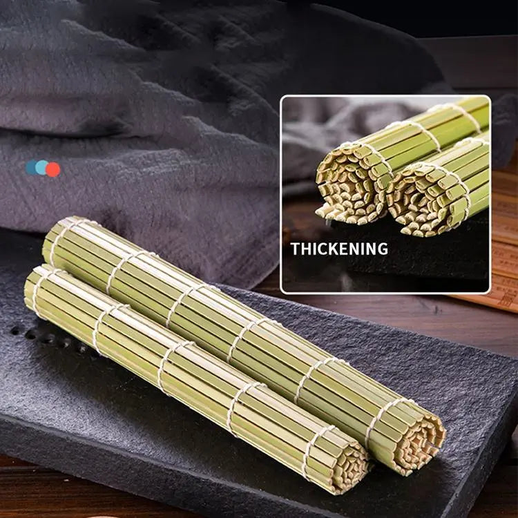 Classic Bamboo Sushi Rolling Mat - Eco-Friendly 24x24cm Kitchen Tool Sushi Chef Home