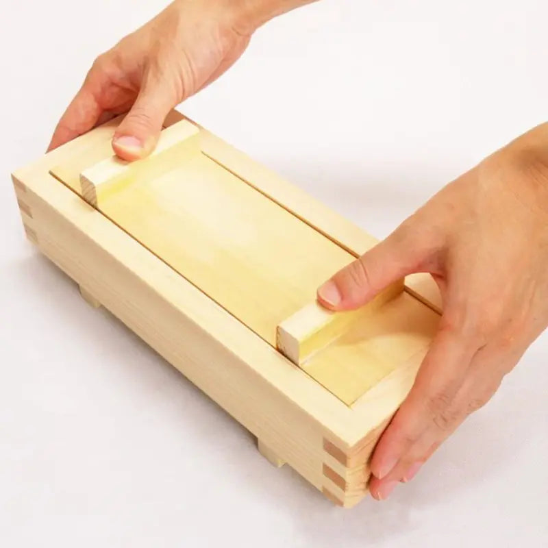 Traditional Wooden Sushi Press Mold - Rectangular Oshizushi Maker Sushi Chef Home
