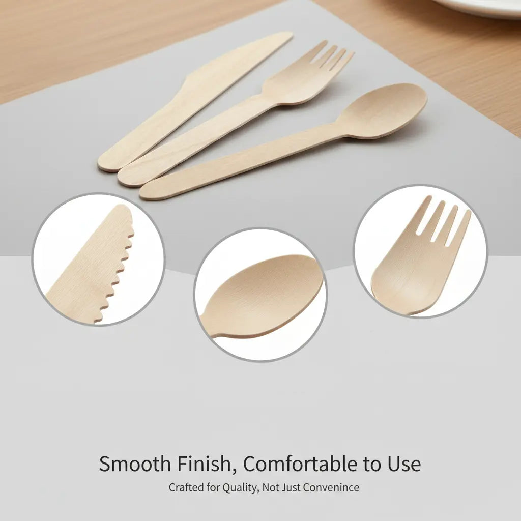 BAMBUS Organic Bamboo Cooking Utensil Set - 100% Natural & Chemical Free