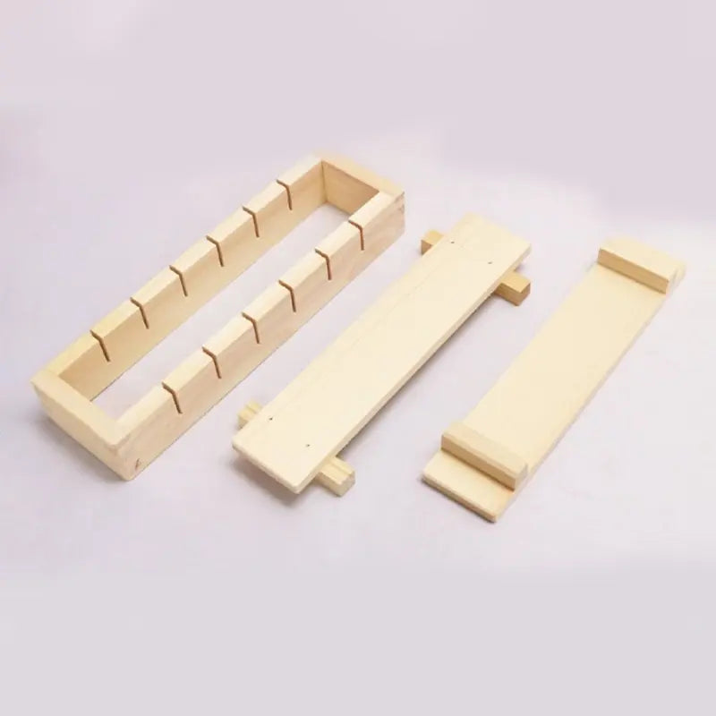 Traditional Wooden Sushi Press Mold - Rectangular Oshizushi Maker Sushi Chef Home