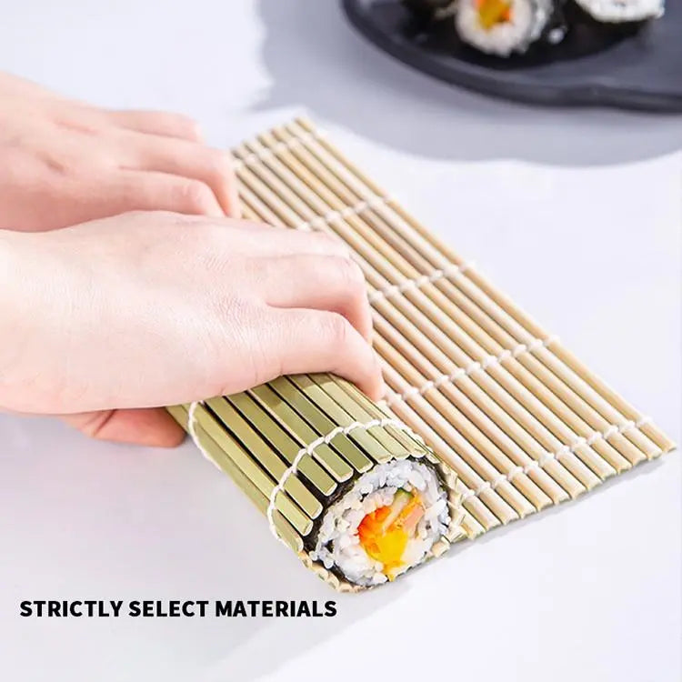 Classic Bamboo Sushi Rolling Mat - Eco-Friendly 24x24cm Kitchen Tool Sushi Chef Home