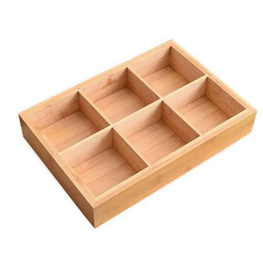 Minimalist Bamboo Drawer Organizer - Sustainable Multifunctional Storage Box Eco-Home Solutions