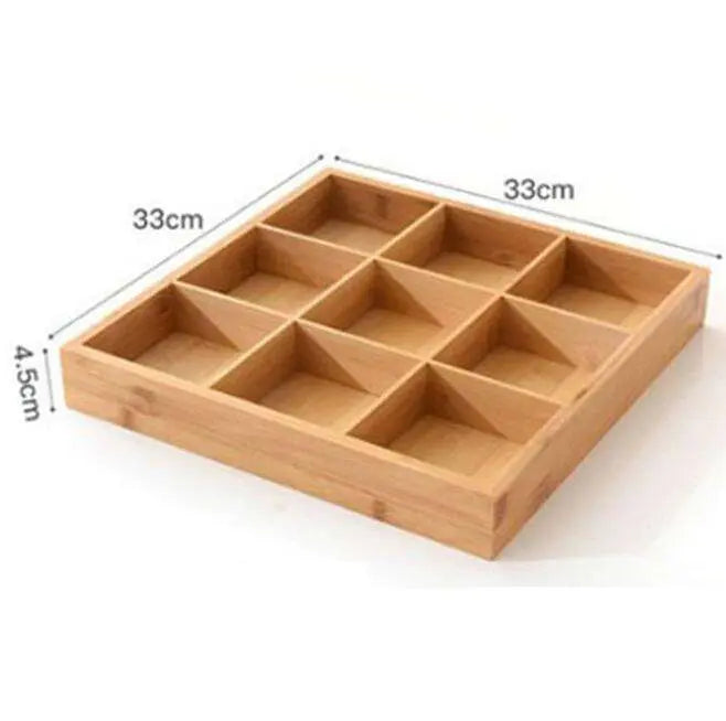 Minimalist Bamboo Drawer Organizer - Sustainable Multifunctional Storage Box Eco-Home Solutions