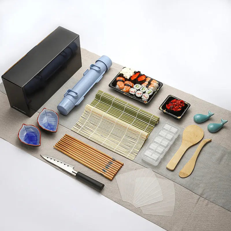 DIY Sushi Making Kit - Professional 18-Piece Sushi Bar Set Younis Kitchen