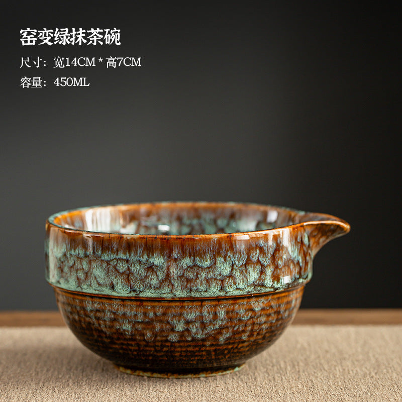 Song Dynasty Artisanal Kiln-Glazed Matcha Starter Set - 10-Piece Master Gift Kit