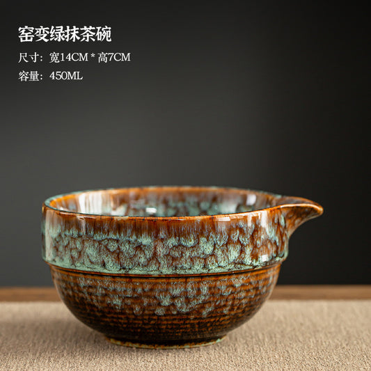 Song Dynasty Artisanal Kiln-Glazed Matcha Starter Set - 10-Piece Master Gift Kit