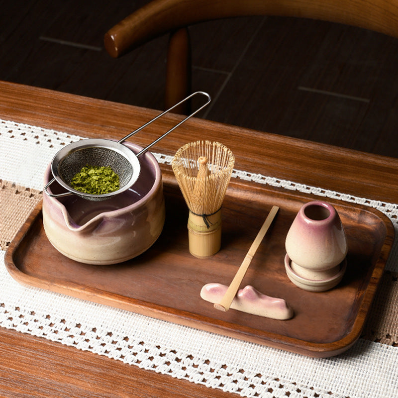Artisanal Kiln-Transmutation Matcha Starter Set - 5-Piece Professional Japanese Kit