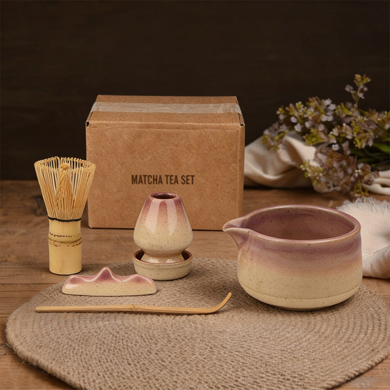 Artisanal Kiln-Transmutation Matcha Starter Set - 5-Piece Professional Japanese Kit