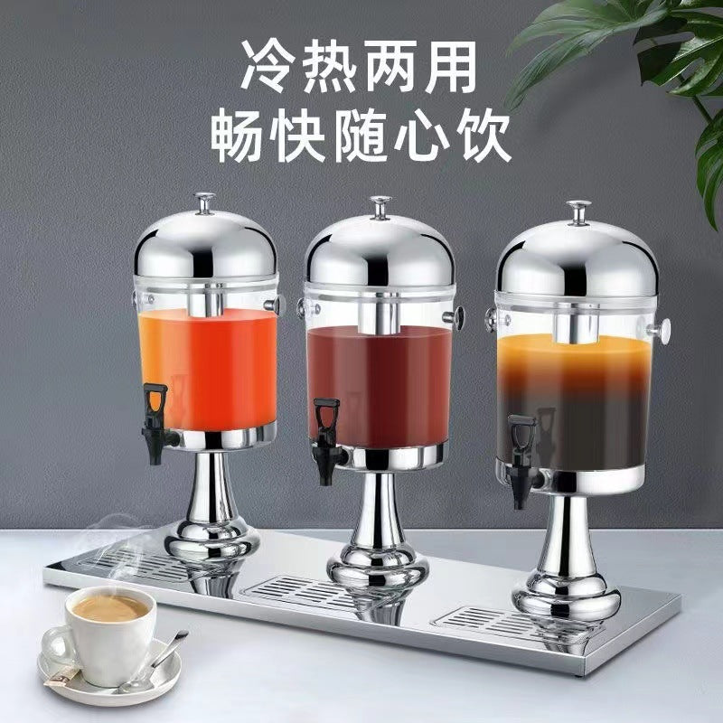 Professional Stainless Steel Beverage Dispenser - High-Capacity Juice & Cold Drink Tower