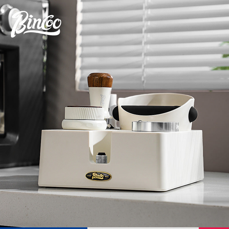 Bincoo Professional Espresso Tamper Station & Knock Box Organizer Set