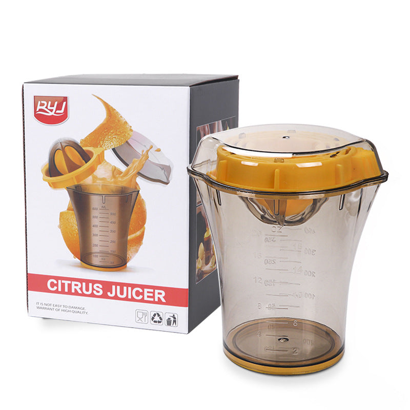 Portable Manual Citrus Juicer - Compact Fruit Squeezer