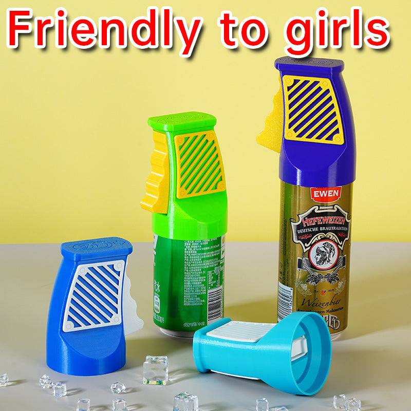 Ergonomic Easy-Open Soda Can Opener - 3D-Printed Fingernail Protector