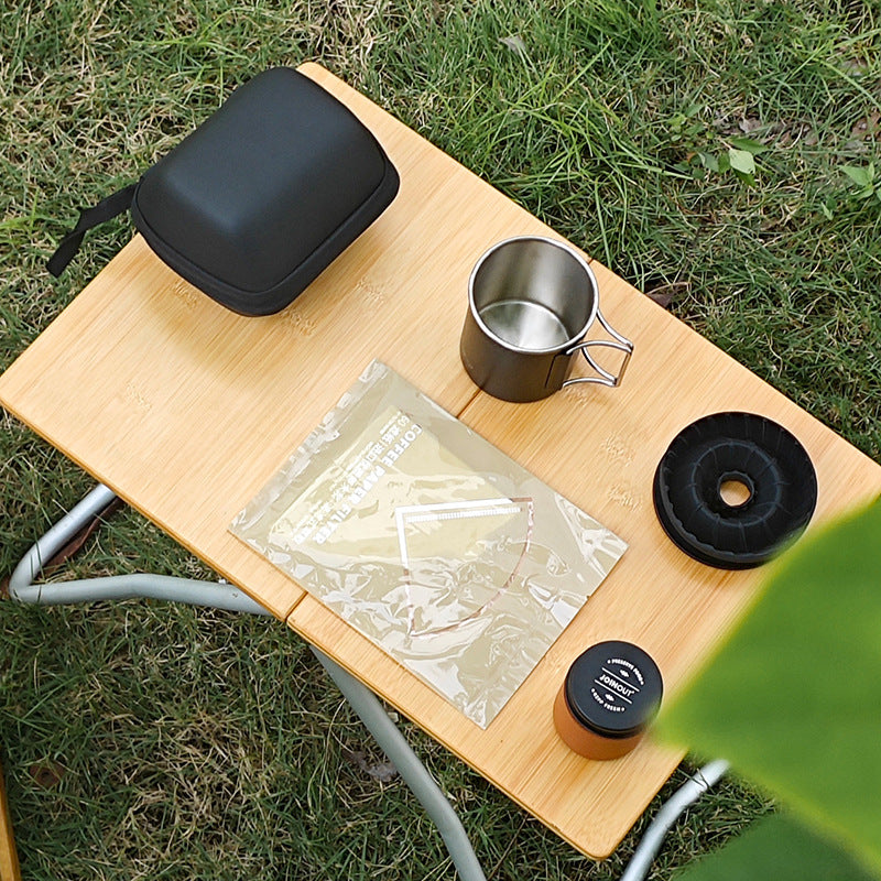 Portable Travel Pour-Over Coffee Set - Compact Outdoor Camping Kit