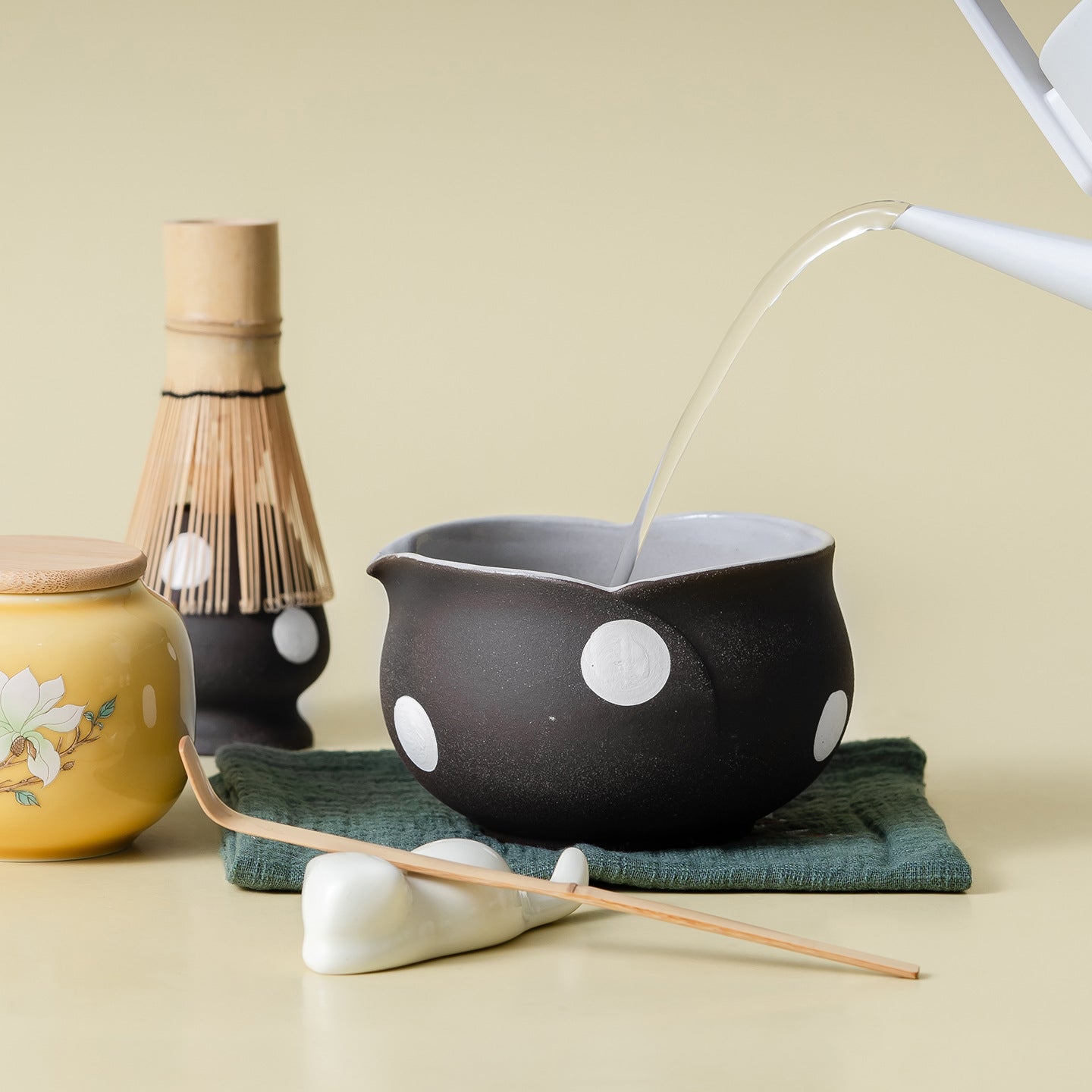 Artisanal Minimalist 'Xuan' Glaze Matcha Starter Set - 9-Piece Professional Master Kit