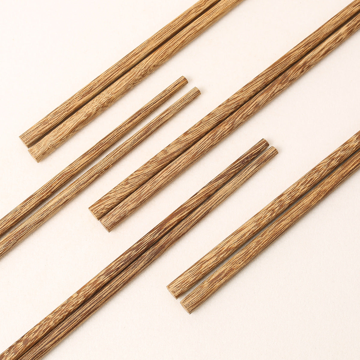 Artisanal Wenge & Rosewood Chopstick Set - Traditional Solid Wood Tableware (25cm)