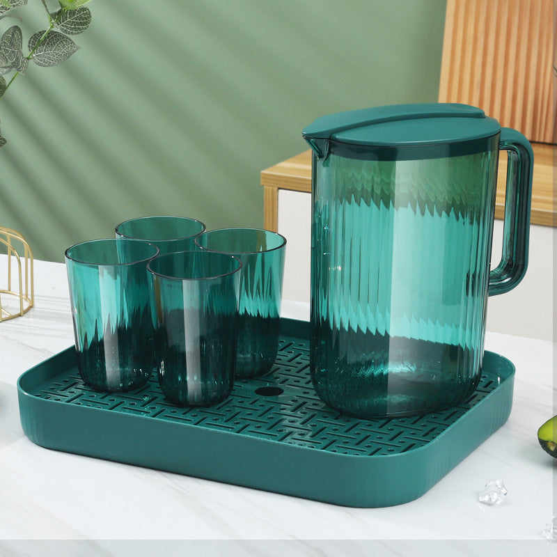 Japanese Style 2L High-Capacity Water Pitcher & 4-Cup Entertaining Set
