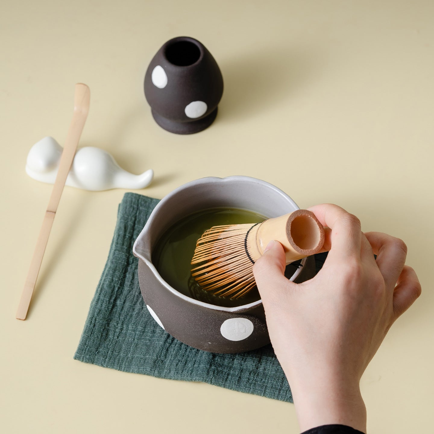 Artisanal Minimalist 'Xuan' Glaze Matcha Starter Set - 9-Piece Professional Master Kit