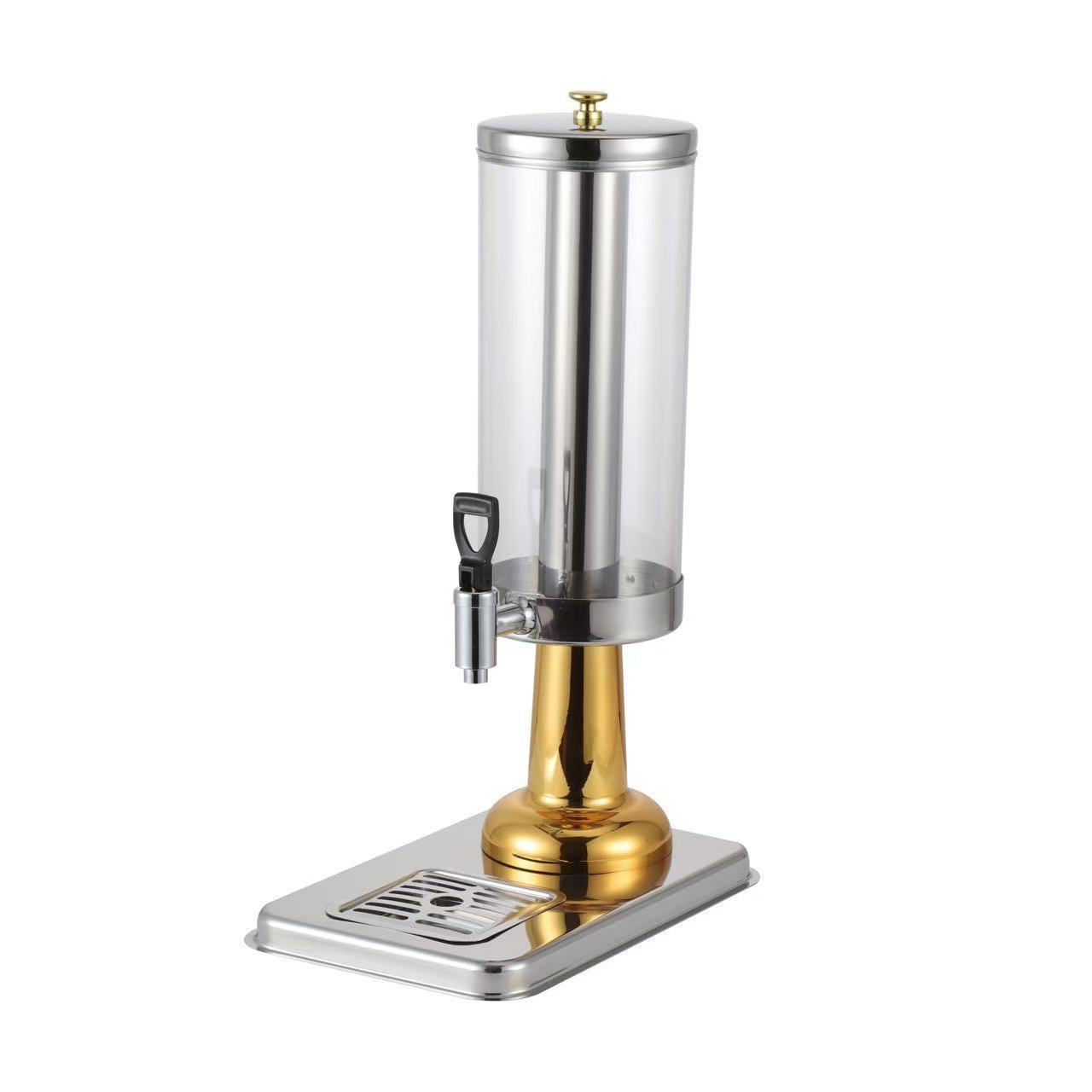 Professional Stainless Steel Beverage Dispenser - High-Capacity Juice Tower