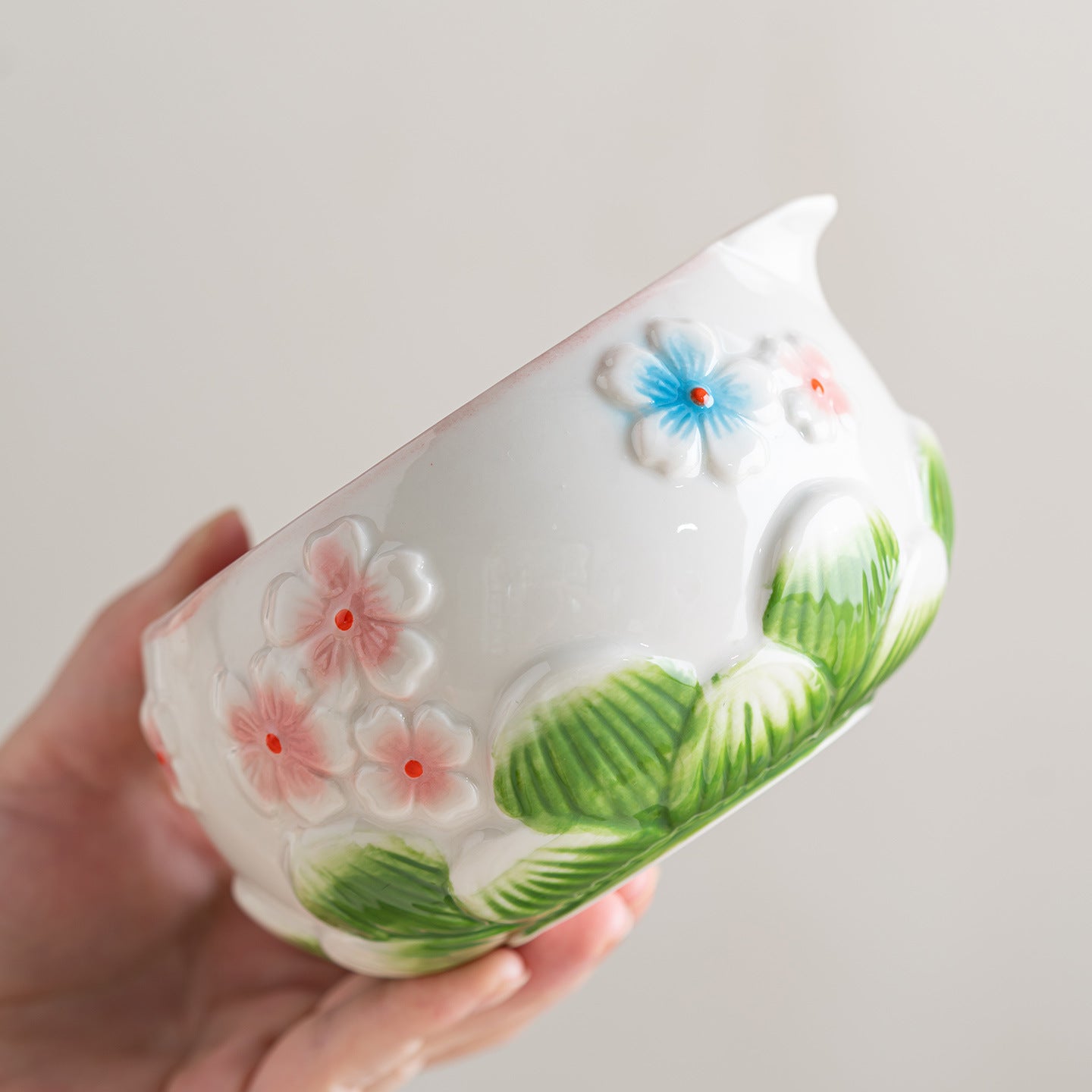 Artisanal Embossed Sakura Ceramic Matcha Starter Set - 7-Piece Master Gift Kit