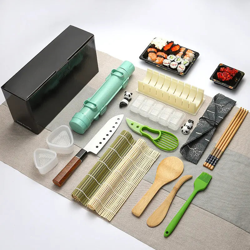 DIY Sushi Making Kit - Professional 18-Piece Sushi Bar Set Younis Kitchen