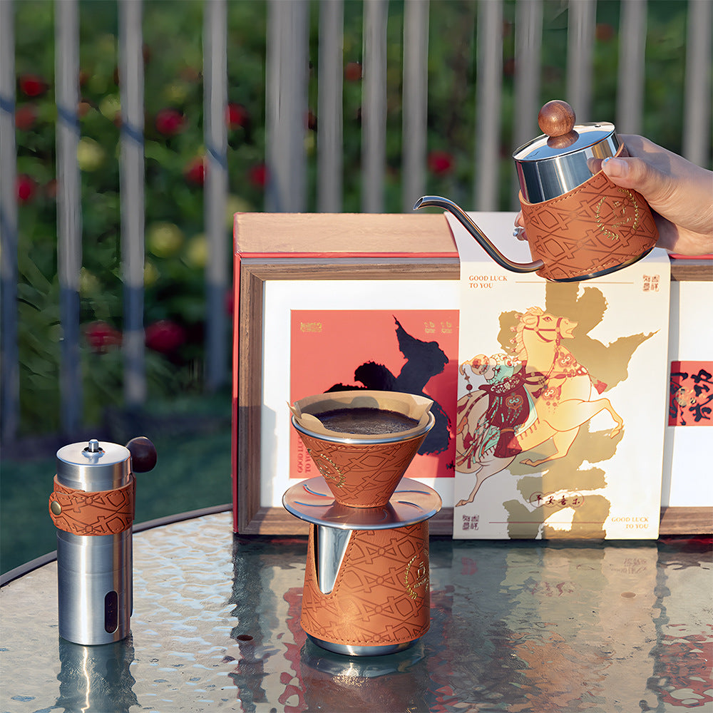 Professional Portable V60 Pour-Over Coffee Gift Set - Luxury Business & Outdoor Kit