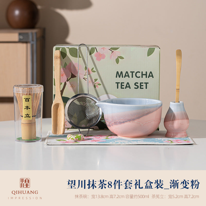 Premium Large Matcha Starter Kit - 8-Piece Traditional Japanese Tea Ceremony Set
