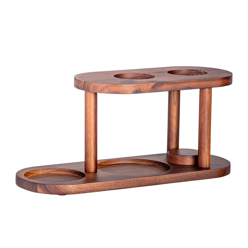 Artisanal Solid Wood & Glass Pour-Over Coffee Station Set - Professional Master Kit